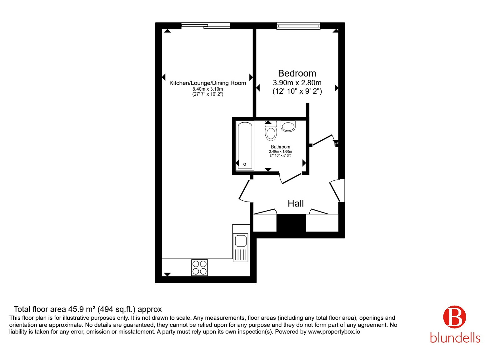 Apartment 16, Regency Court, 39, Primrose Drive, Sheffield floorplan