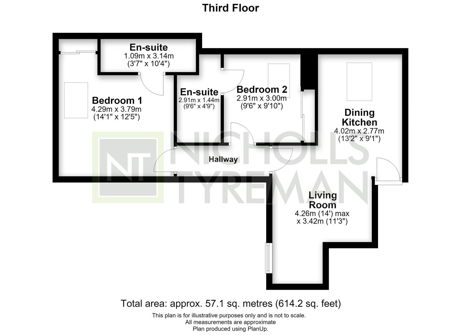 Apartment C, 16 Parliament Street, Harrogate floorplan