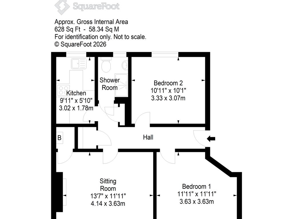12/3 Stenhouse Avenue West, Edinburgh, EH11 3EU floorplan