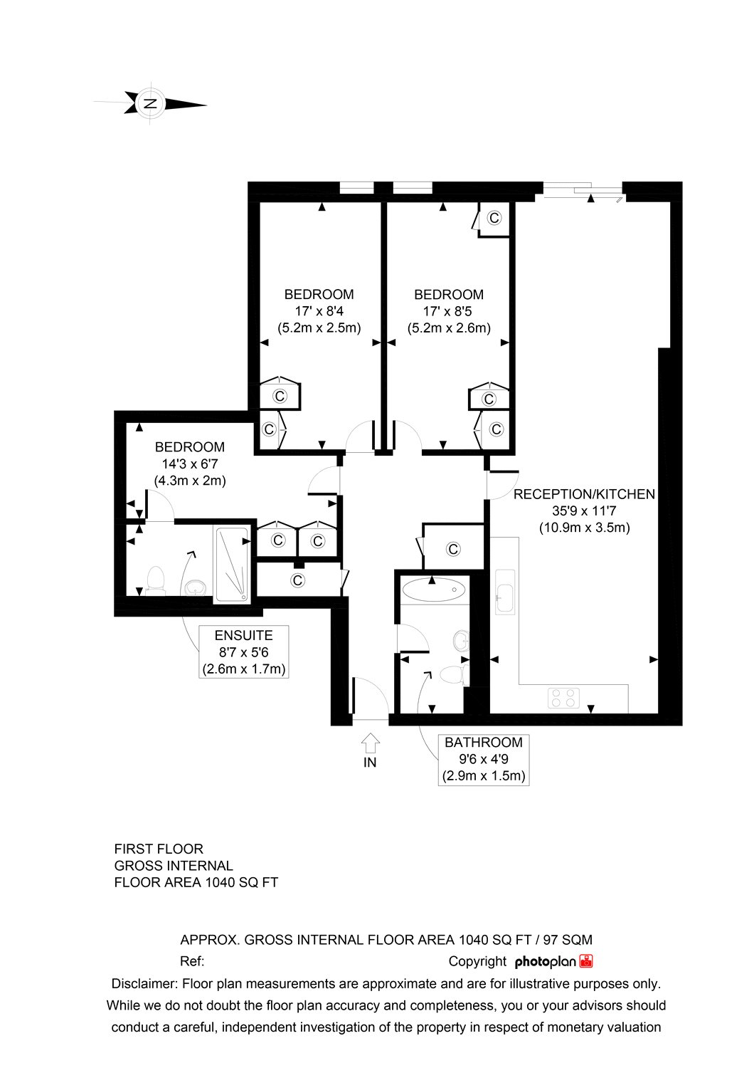 2 Bedrooms Flat to rent in Copperfield Road, Mile End E3