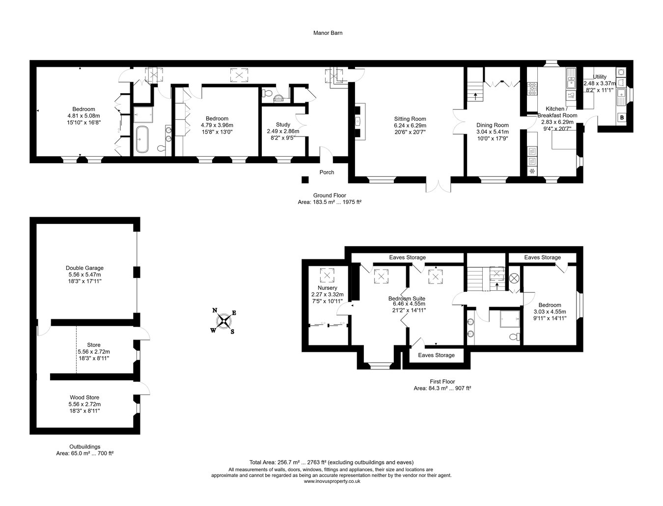 Manor Barn, Witham Friary, Frome floorplan