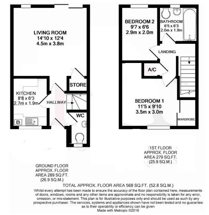 18, Clos Myddlyn, Beddau floorplan