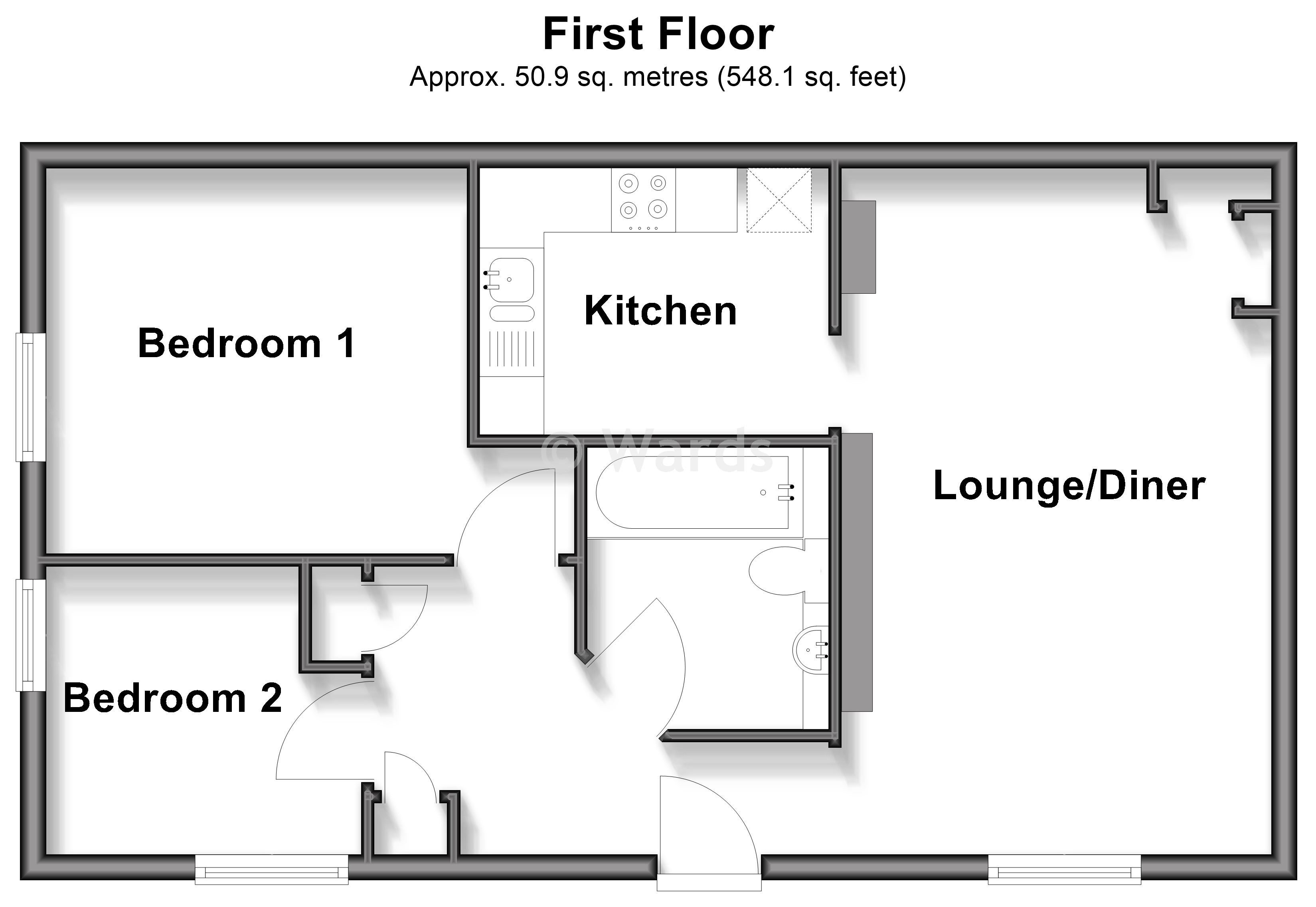 Queens House, Fennel Close, Maidstone floorplan