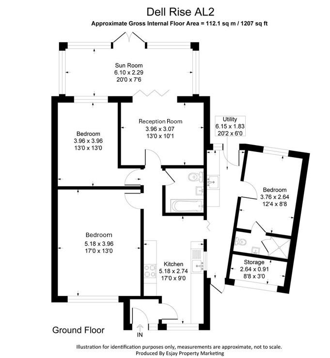 14, Dell Rise, St. Albans floorplan