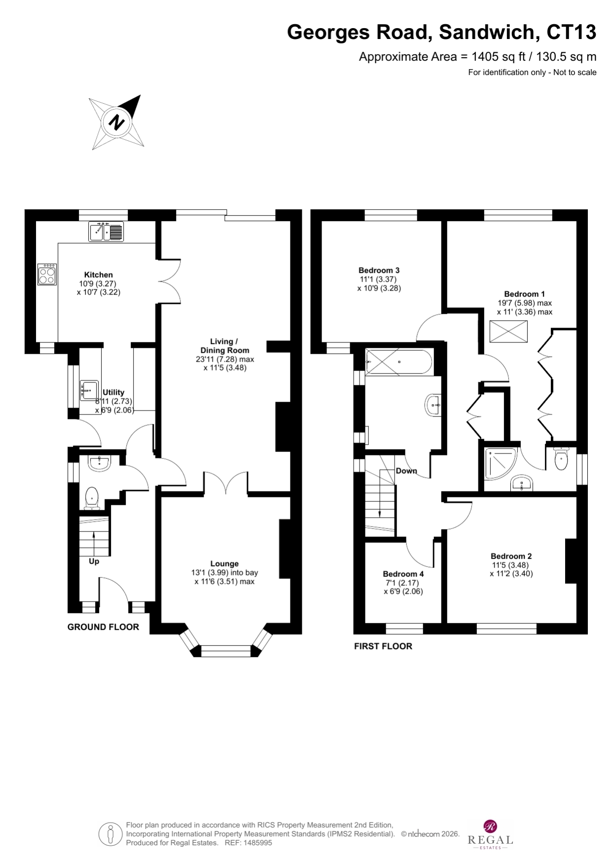 65, St. Georges Road, Sandwich floorplan
