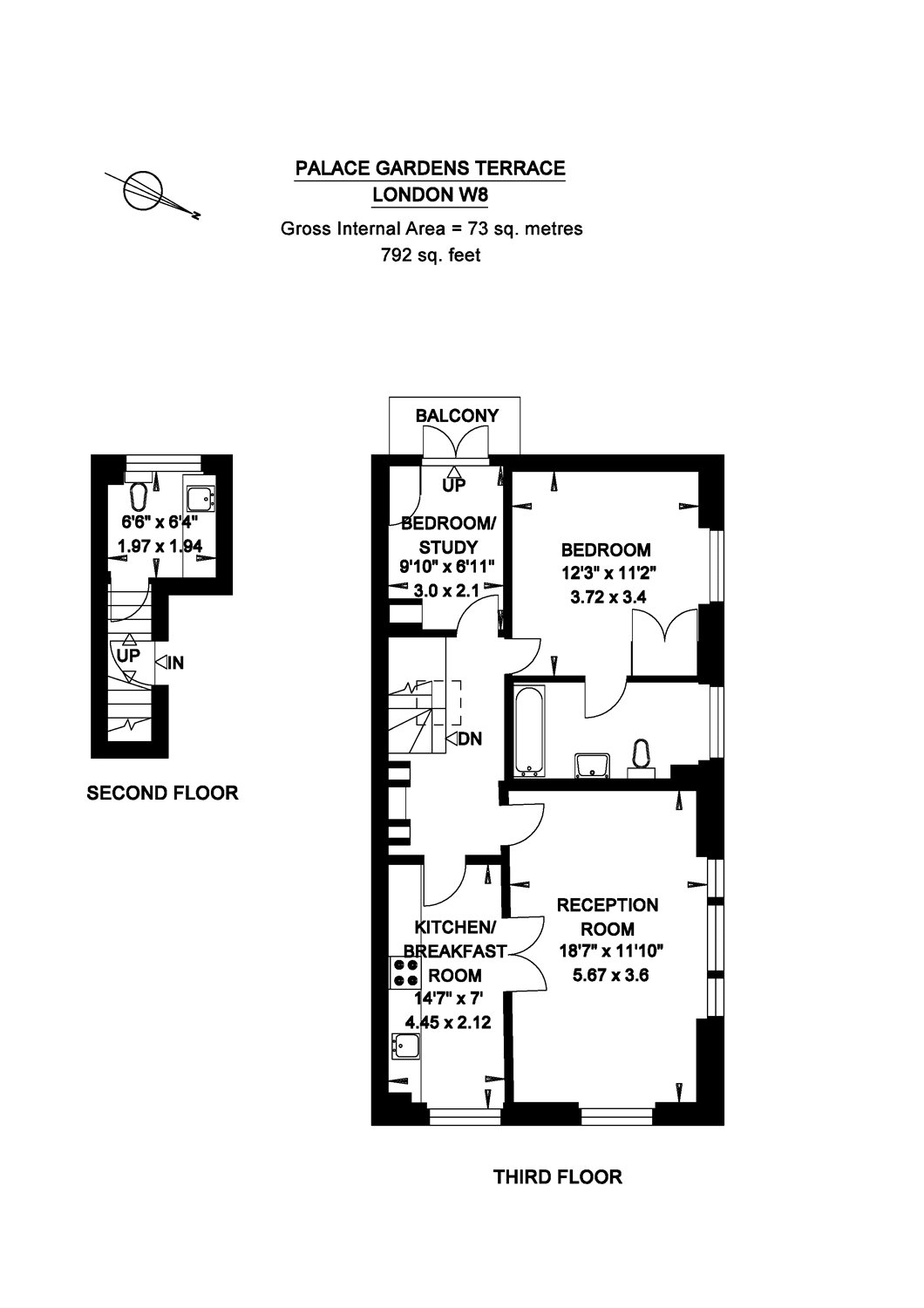 2 Bedrooms Flat to rent in Palace Gardens Terrace, Kensington, London W8