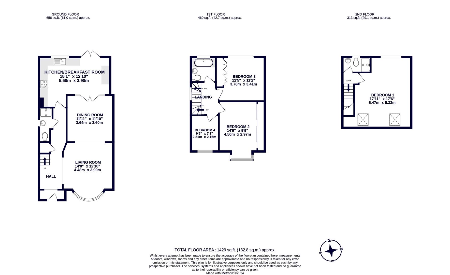 67, Parkfield Avenue, Middlesex floorplan