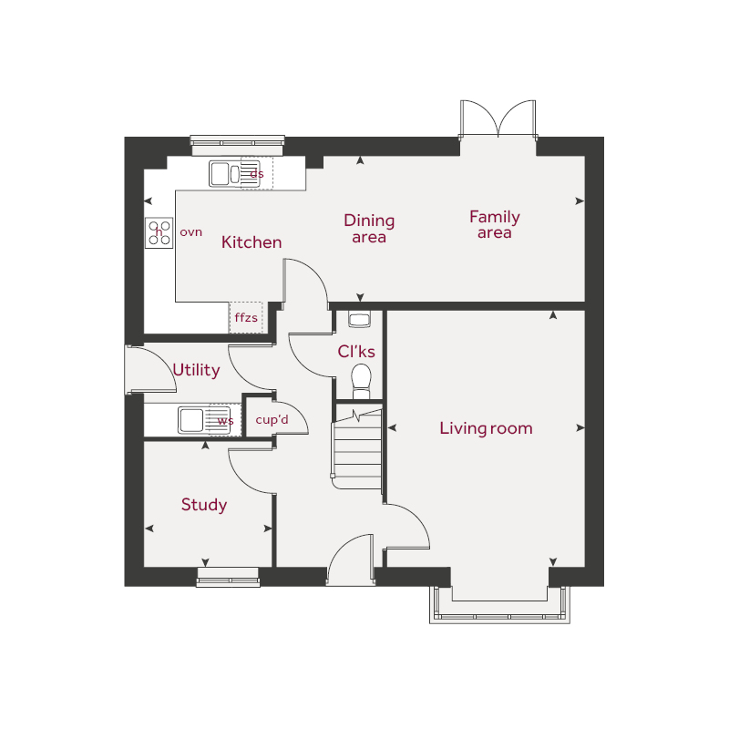 198, Burdock Street, Corby floorplan