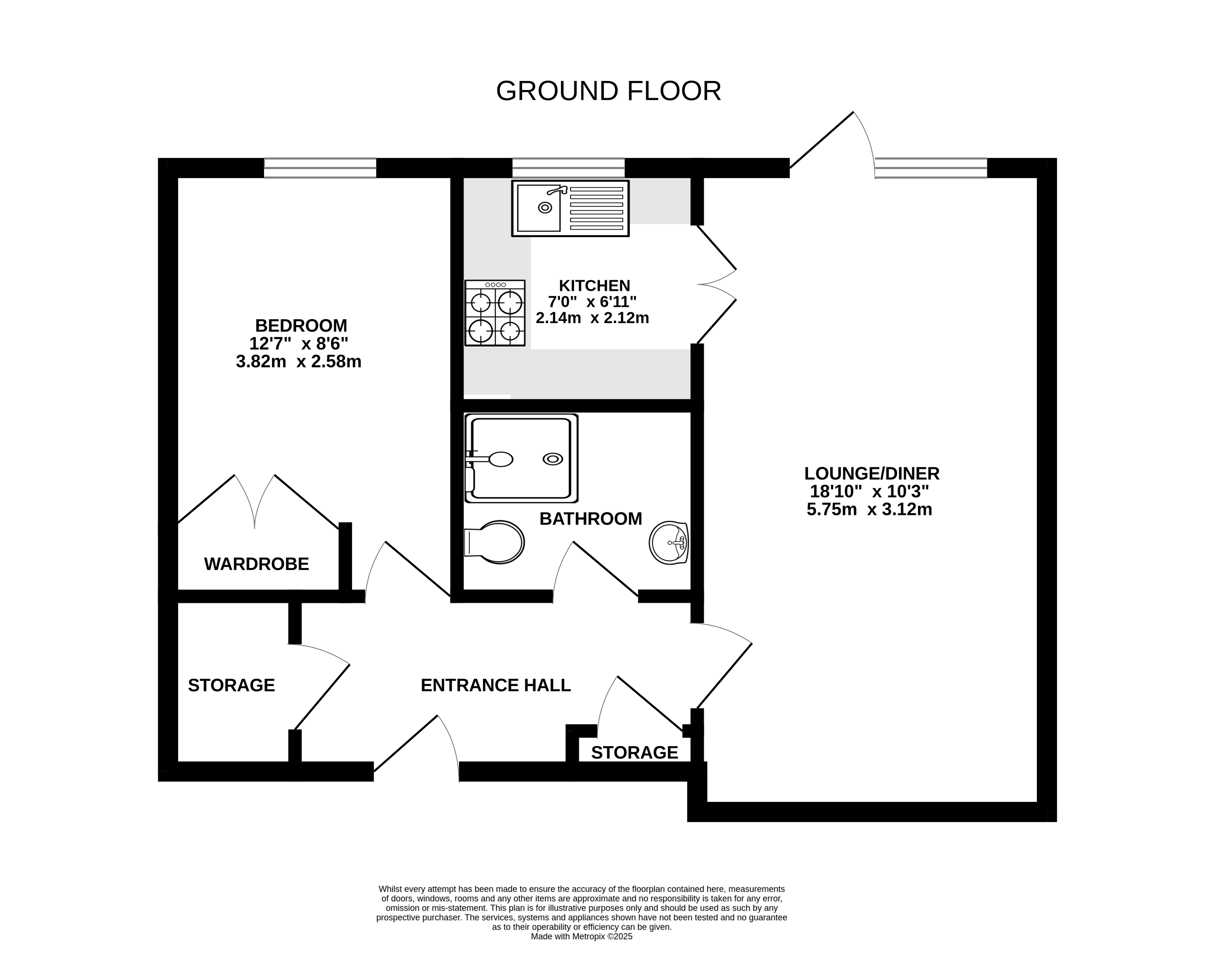 Flat 3, Silver Wood Court,, Branksomewood Road, Hampshire floorplan