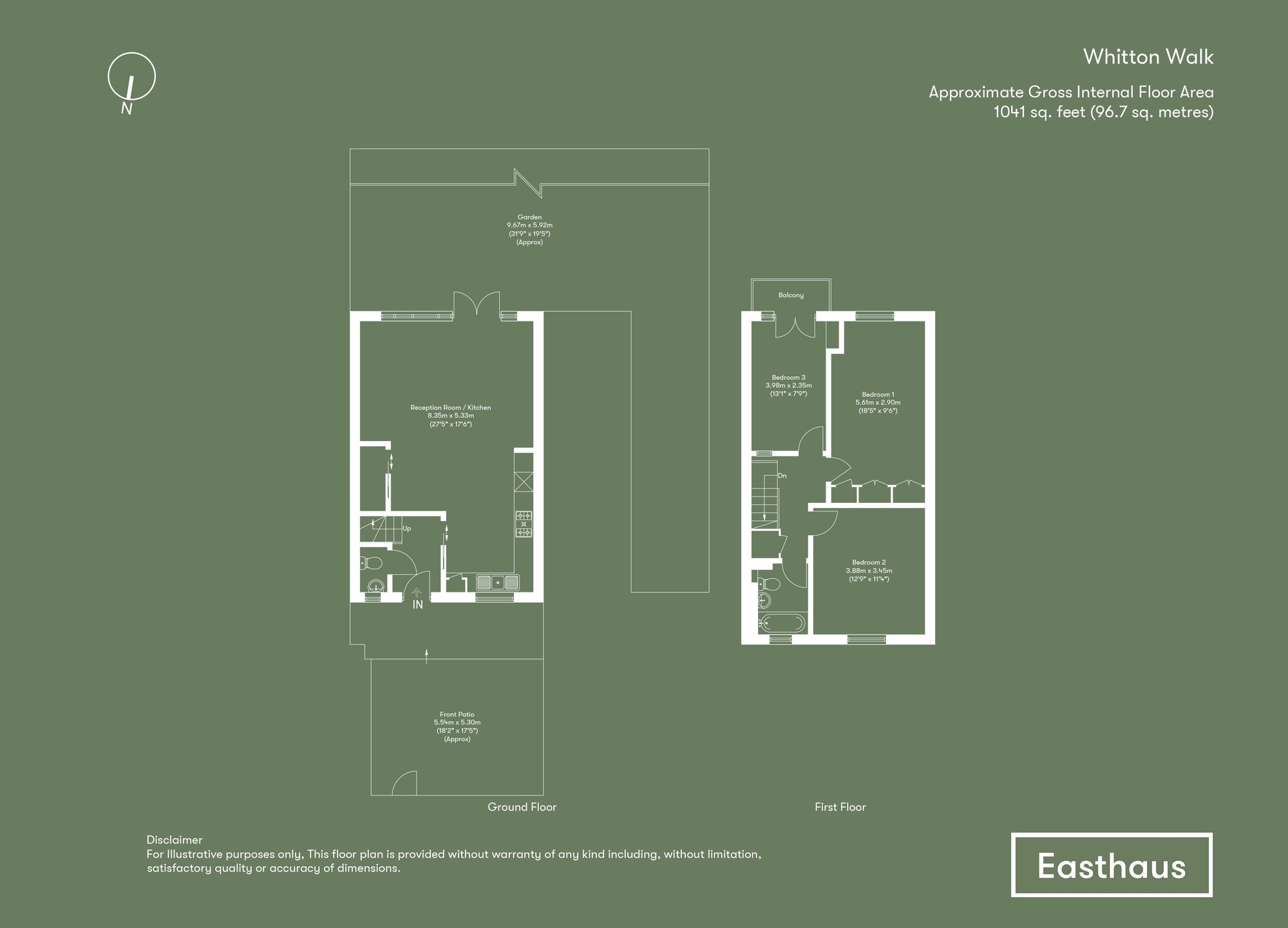 47 Whitton Walk, London floorplan