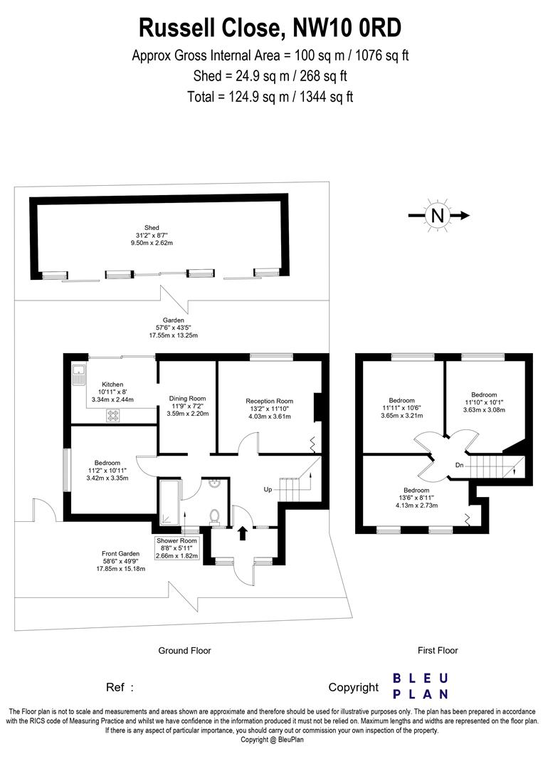 1, Russell Close, London floorplan