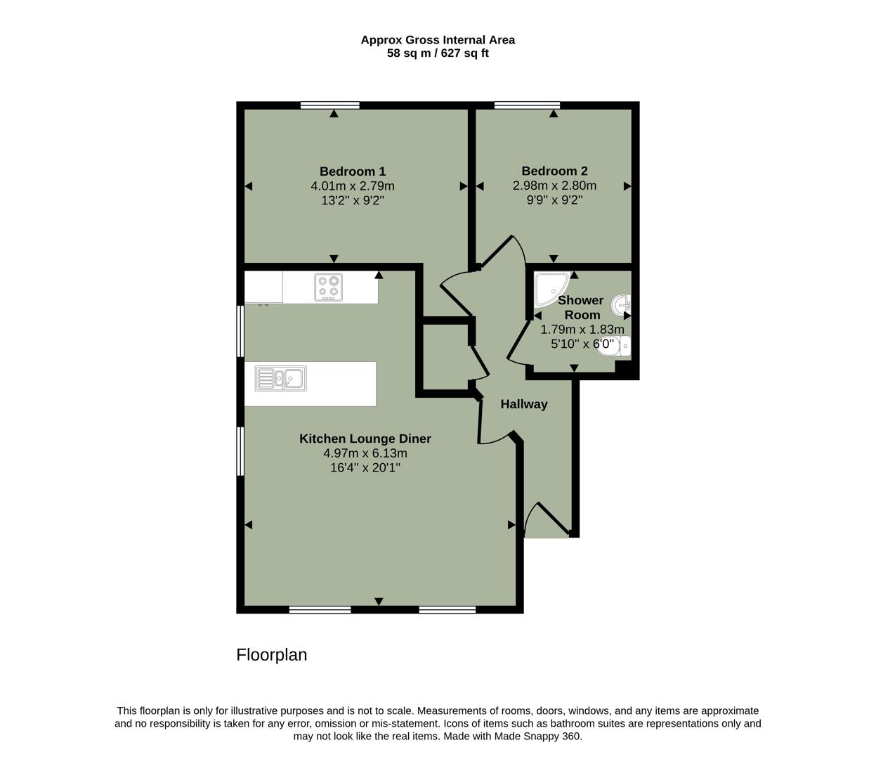 12, Westfield Gardens, Newport floorplan