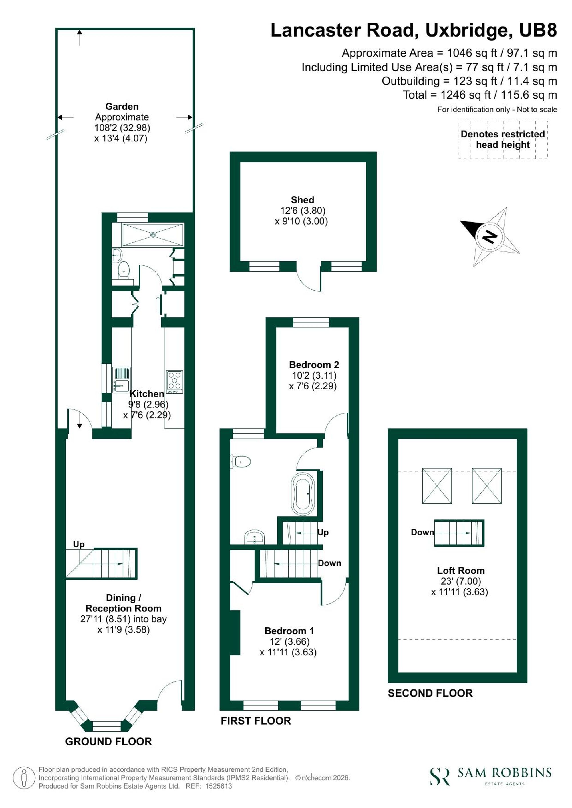 12 Lancaster Road, Uxbridge floorplan