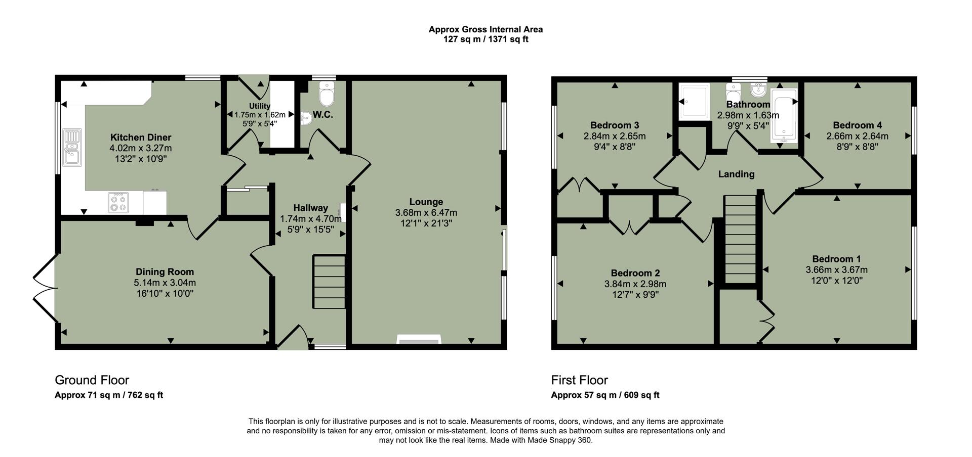 24, Cambourne Avenue, Cardiff floorplan