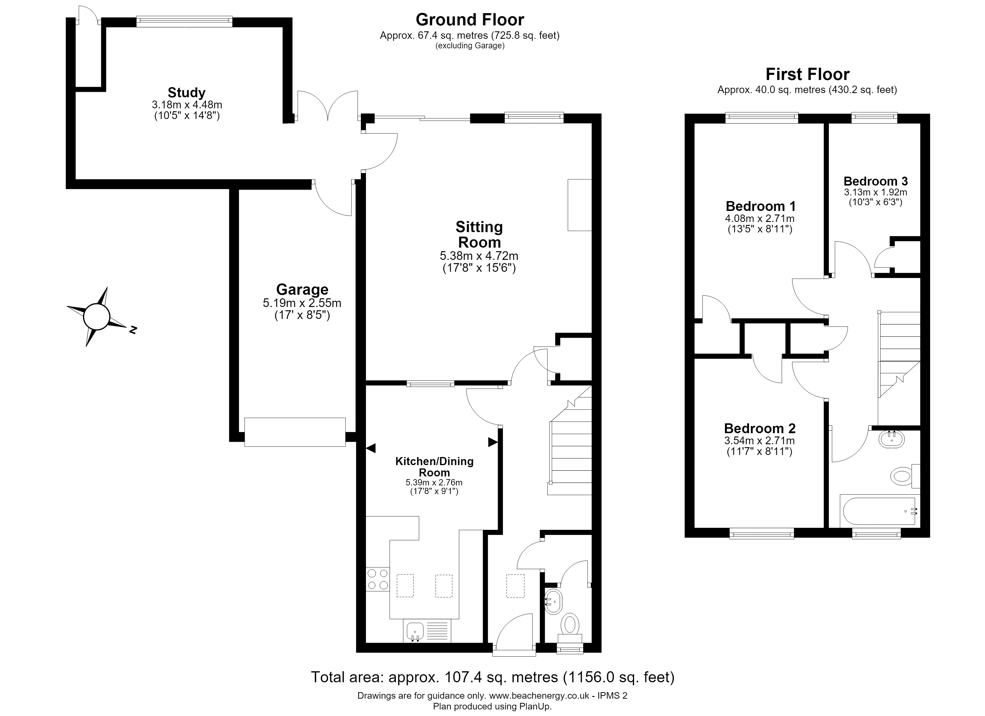 5, College Crescent, Haslingfield floorplan