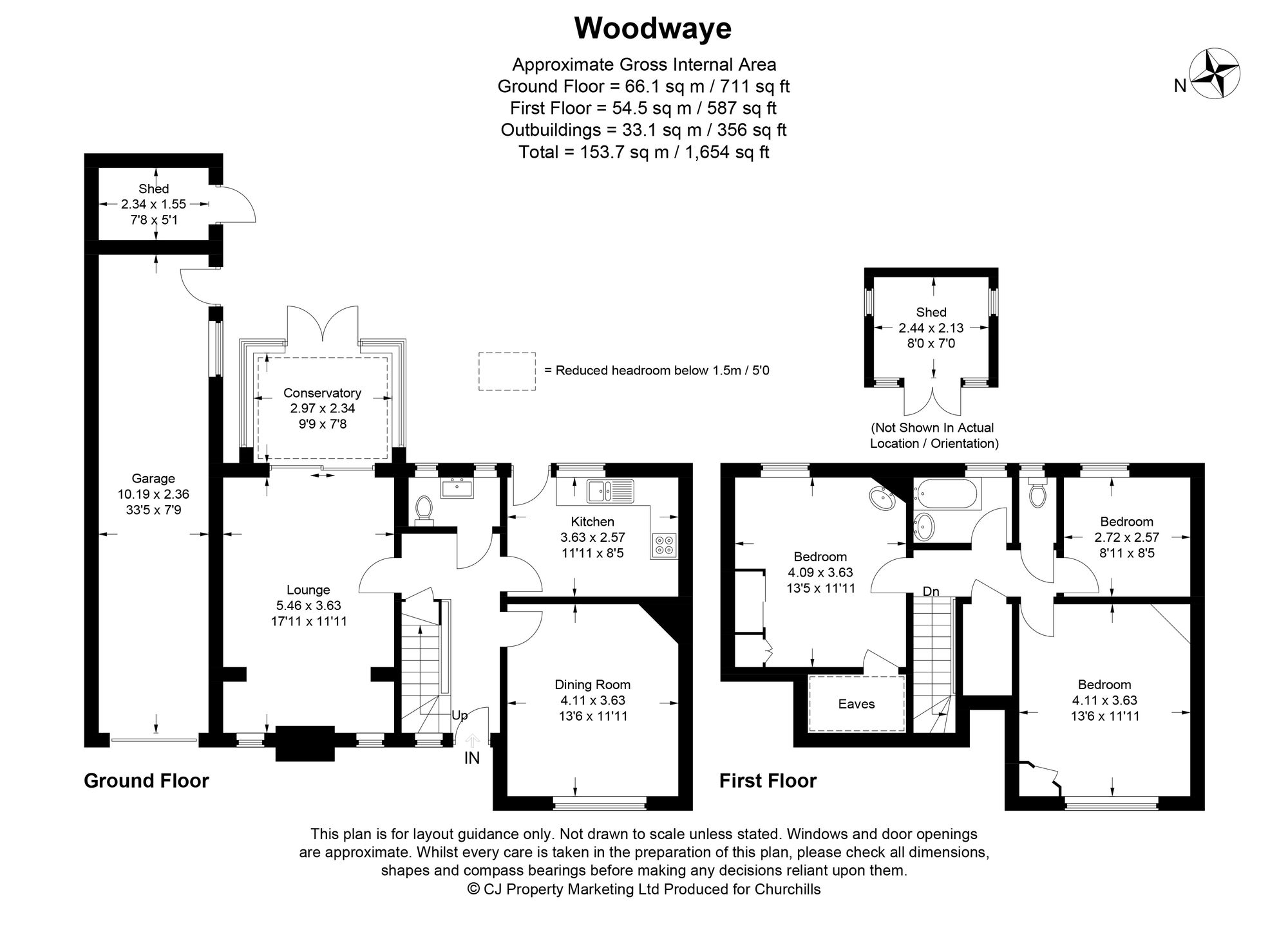 Whyteleafe, 5 Woodwaye, Watford floorplan