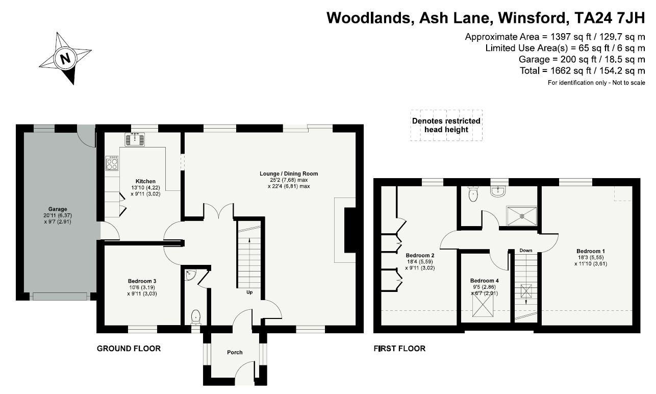 Woodlands,, Ash Lane, Minehead floorplan