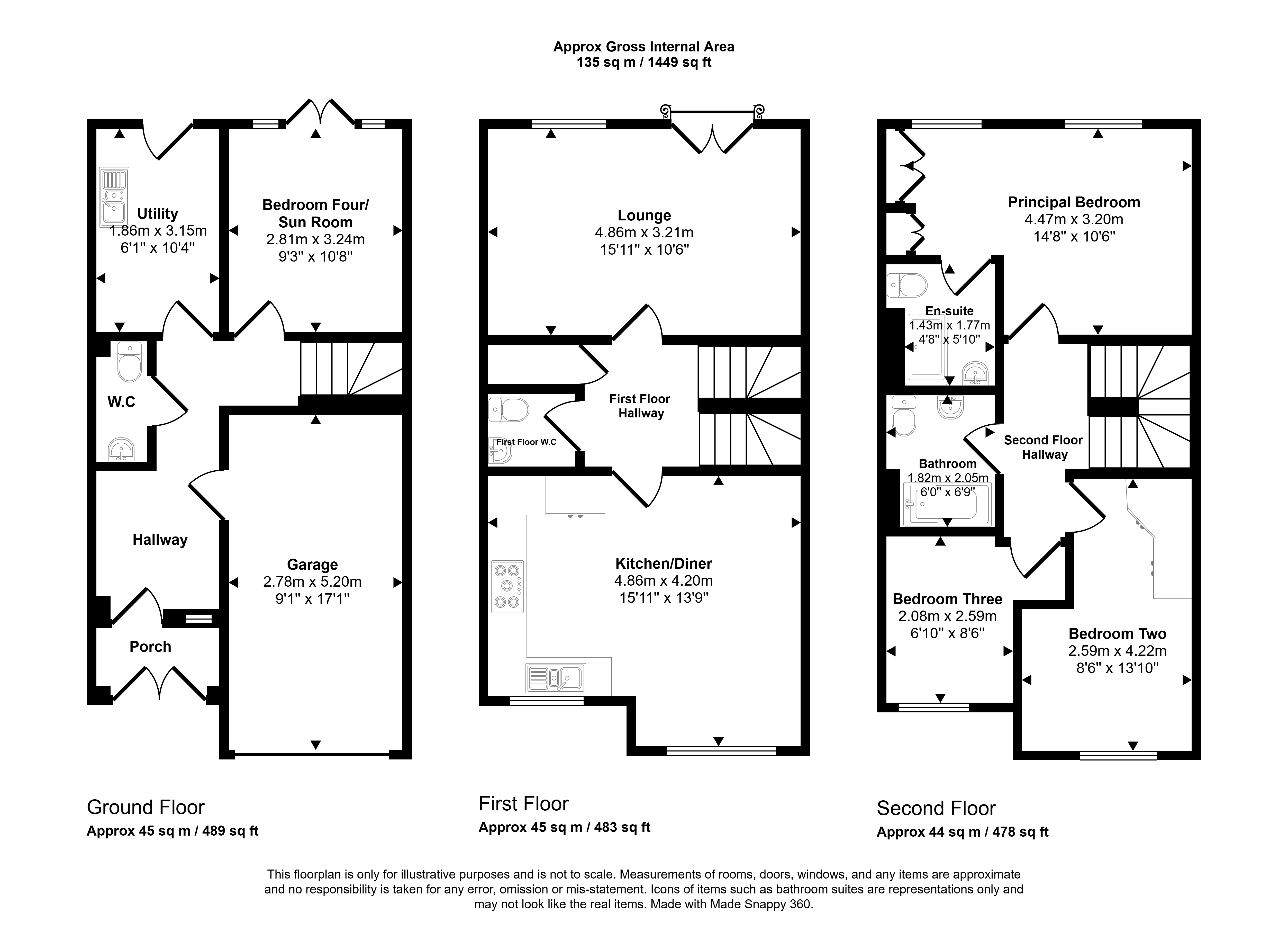24, Lambton View, Houghton Le Spring floorplan