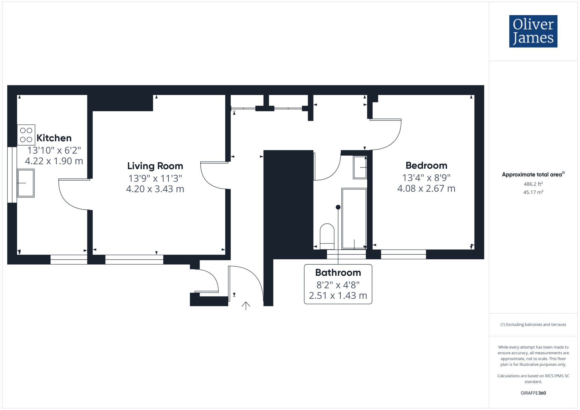 2 Byron Court Great Northern Street, Huntingdon floorplan