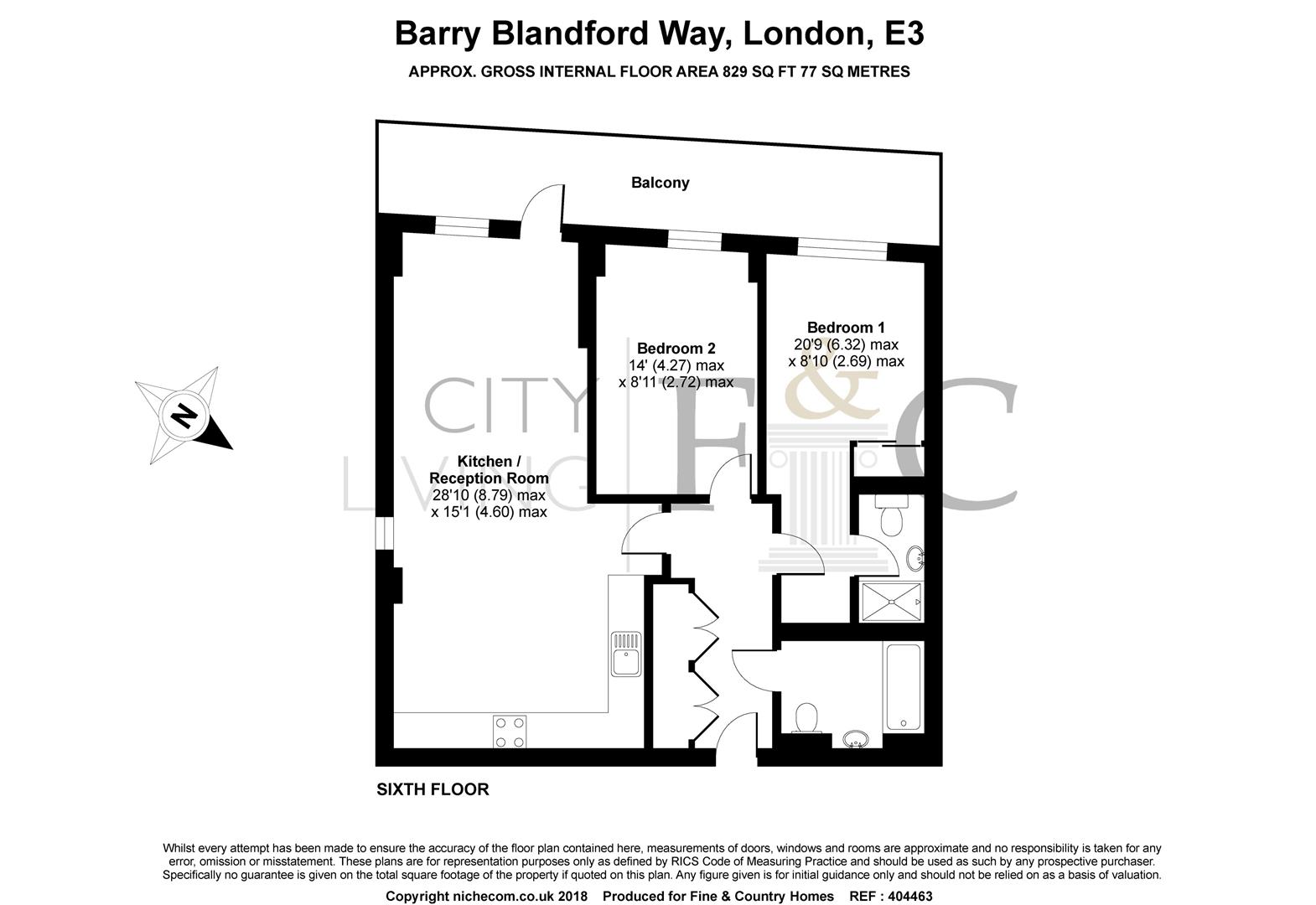 2 Bedrooms Flat for sale in Barry Blandford Way, London E3