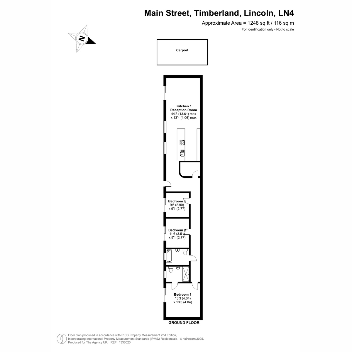 Flat The Long Barn, 12, Main Street, Timberland, Lincoln floorplan