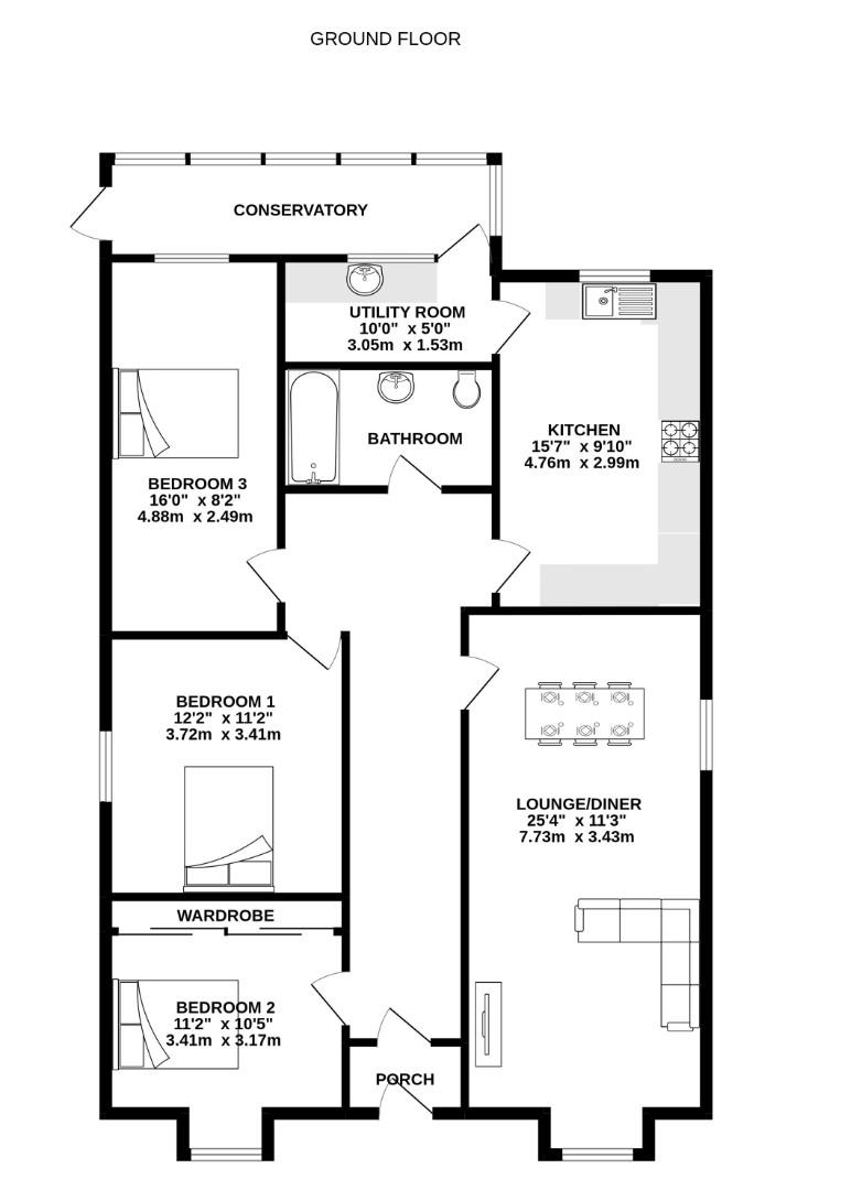 Staunton Lane, Whitchurch BS14, 3 bedroom detached bungalow to rent