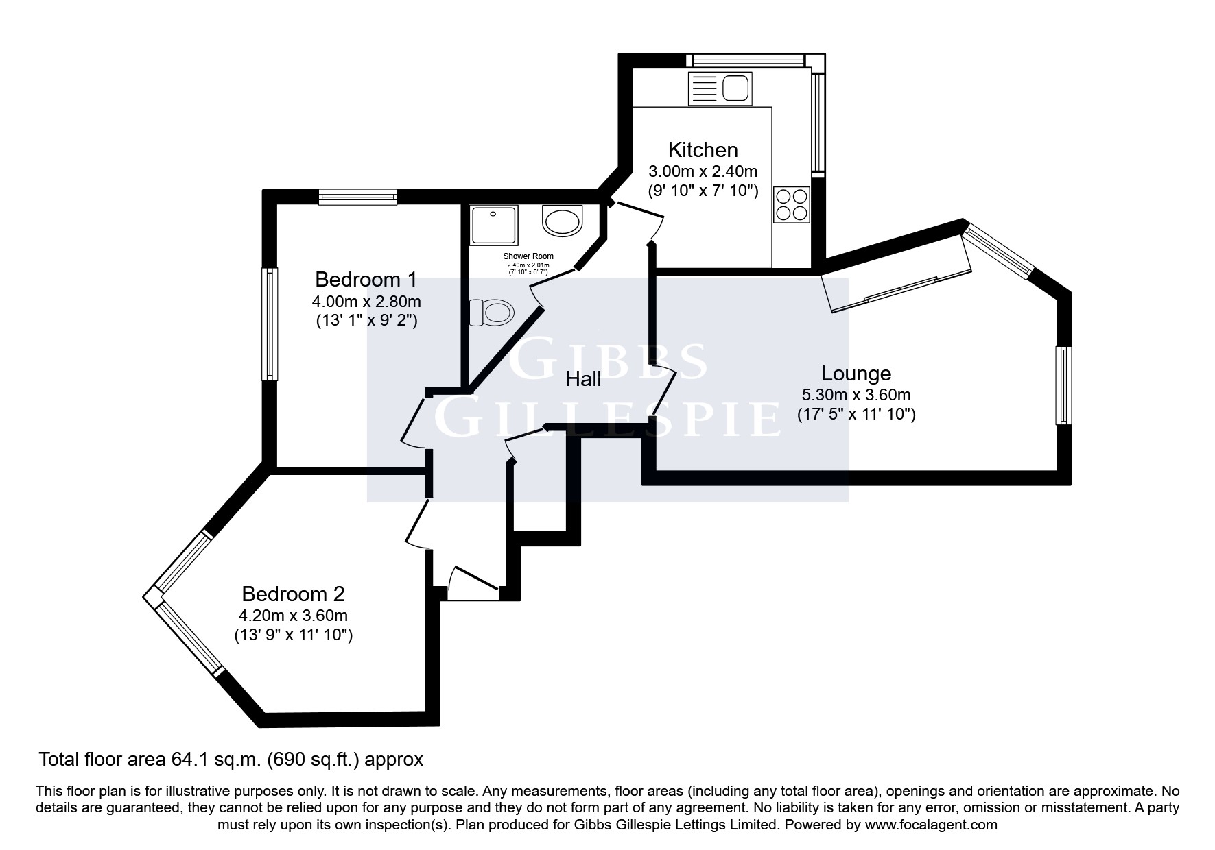 Flat 11, Norfolk House, Stanmore floorplan