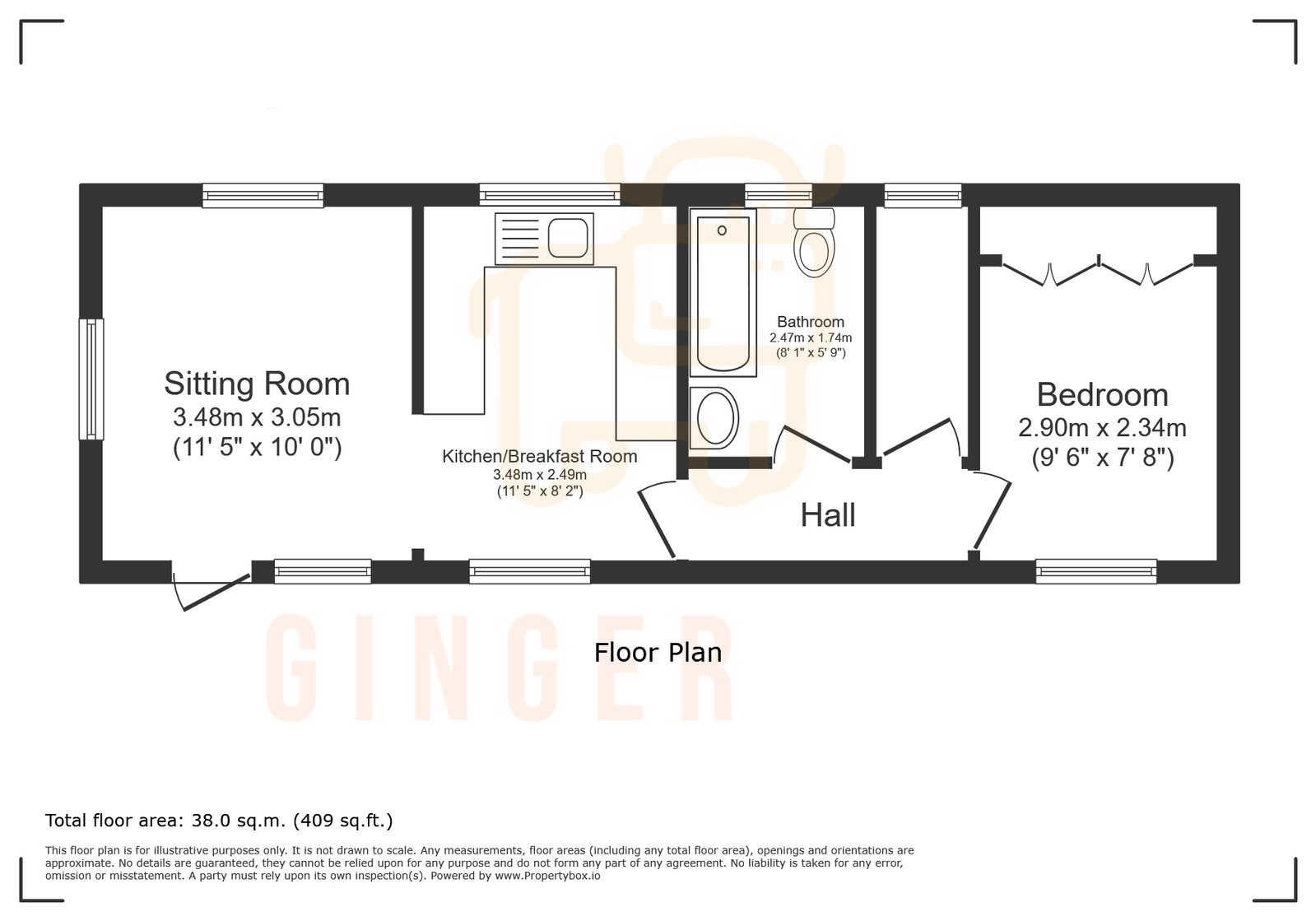 7, The Laurels, Bedford floorplan