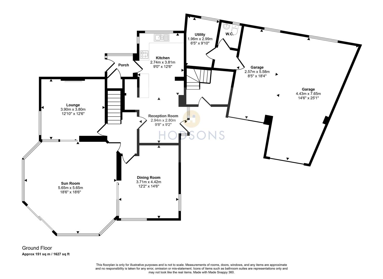 83, West Lane, Wakefield floorplan