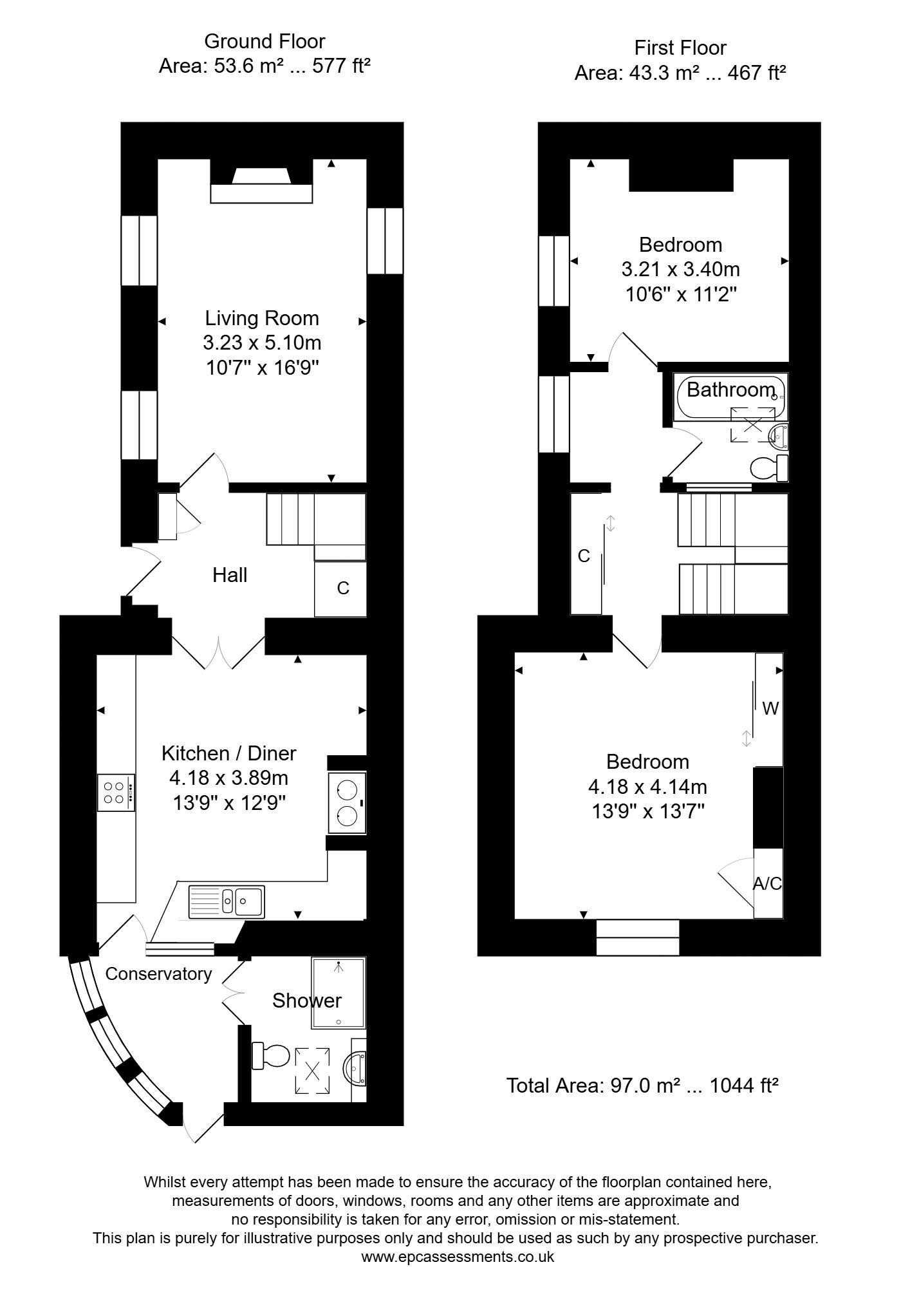 6, Church Street, Bath floorplan