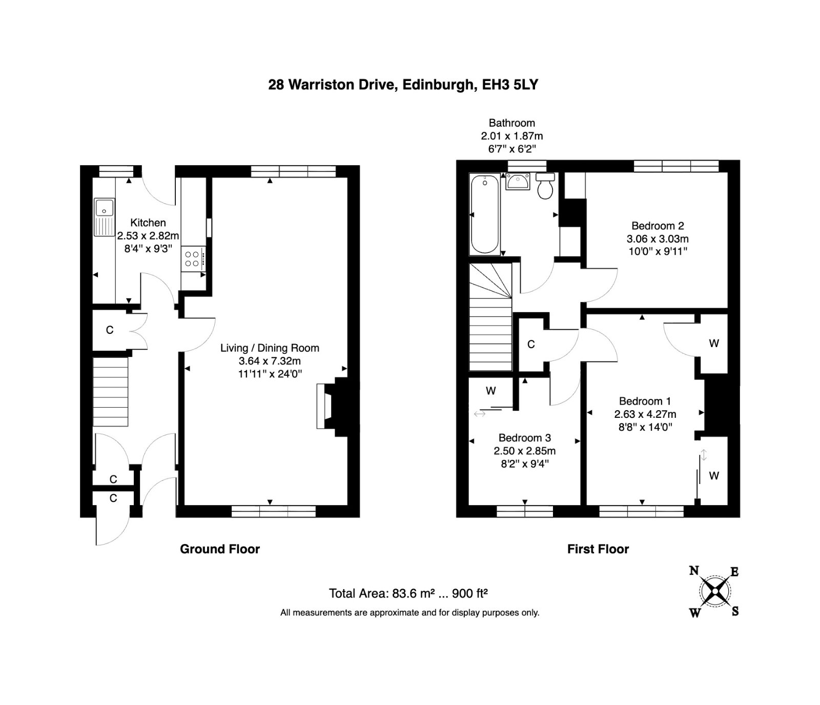 28 Warriston Drive, Edinburgh floorplan