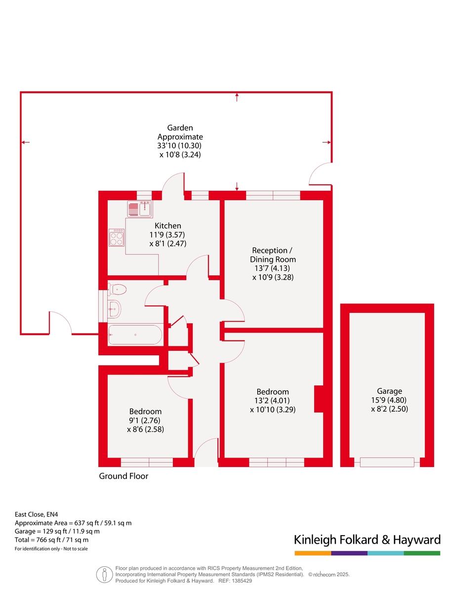 2, East Close, Barnet floorplan