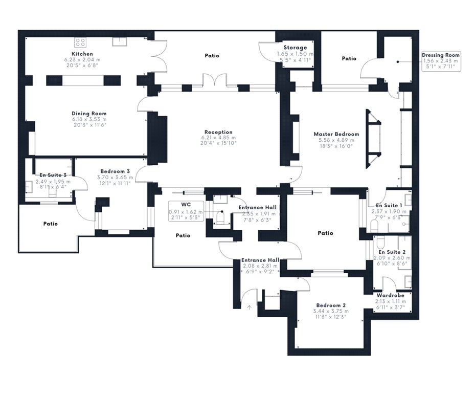 Strathearn Place, London floorplan