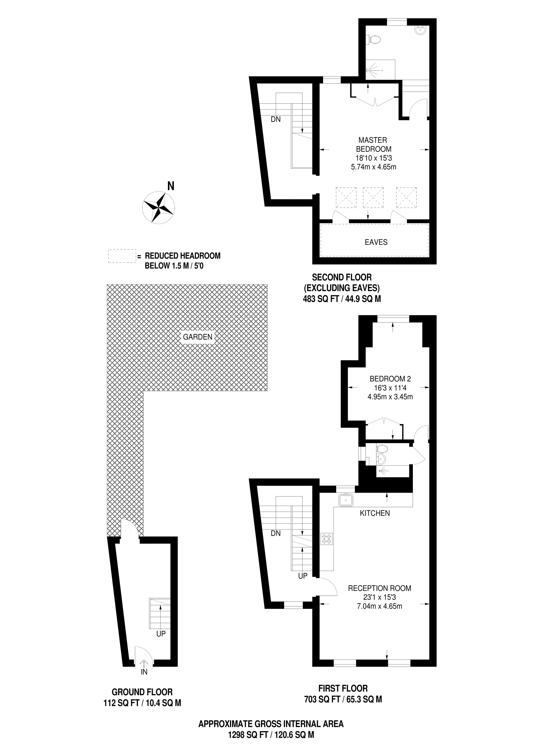 2 Bedrooms Flat to rent in Alexandra Road N8, Wood Green,