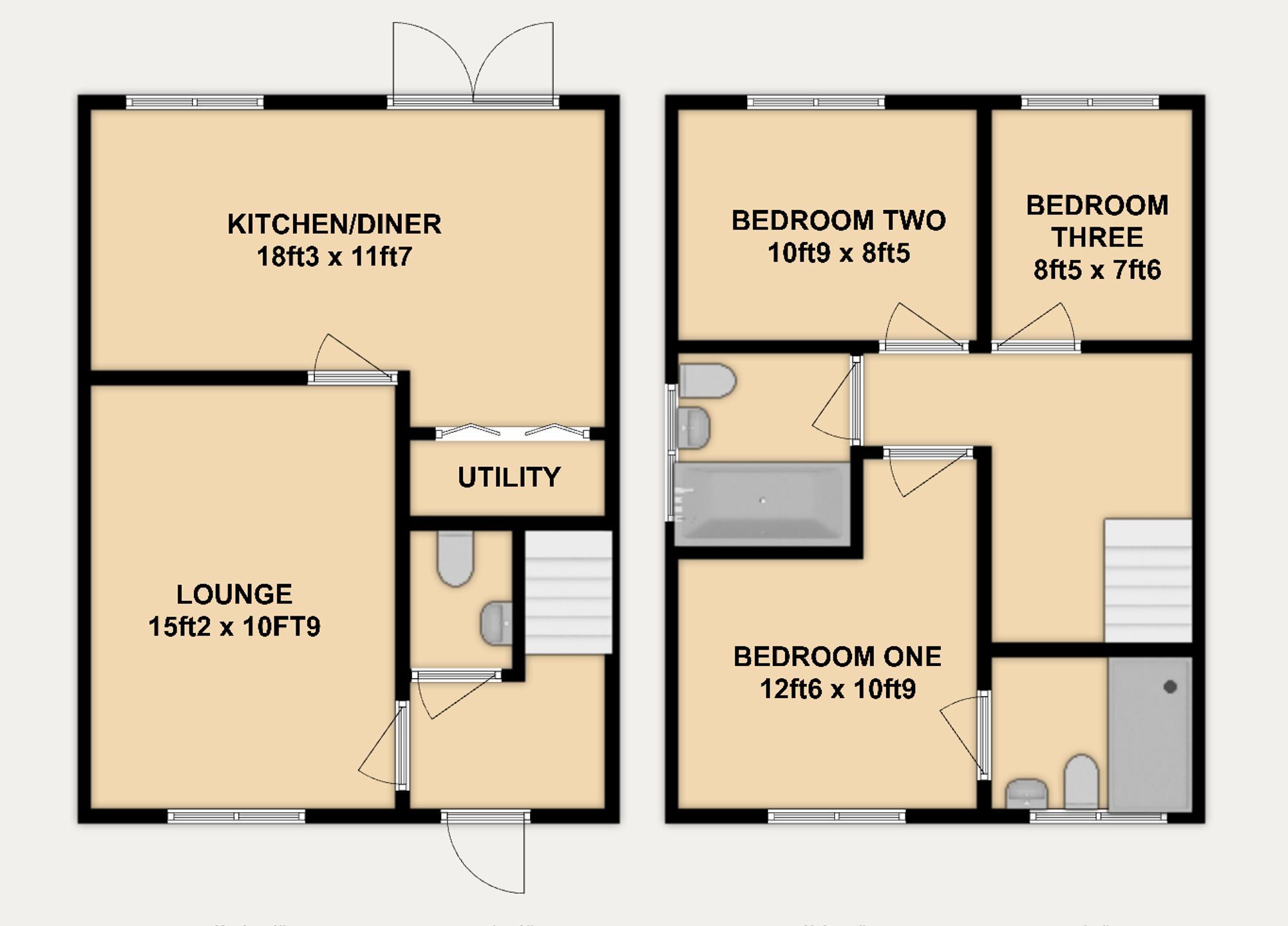 10 Oak Drive, Mold floorplan