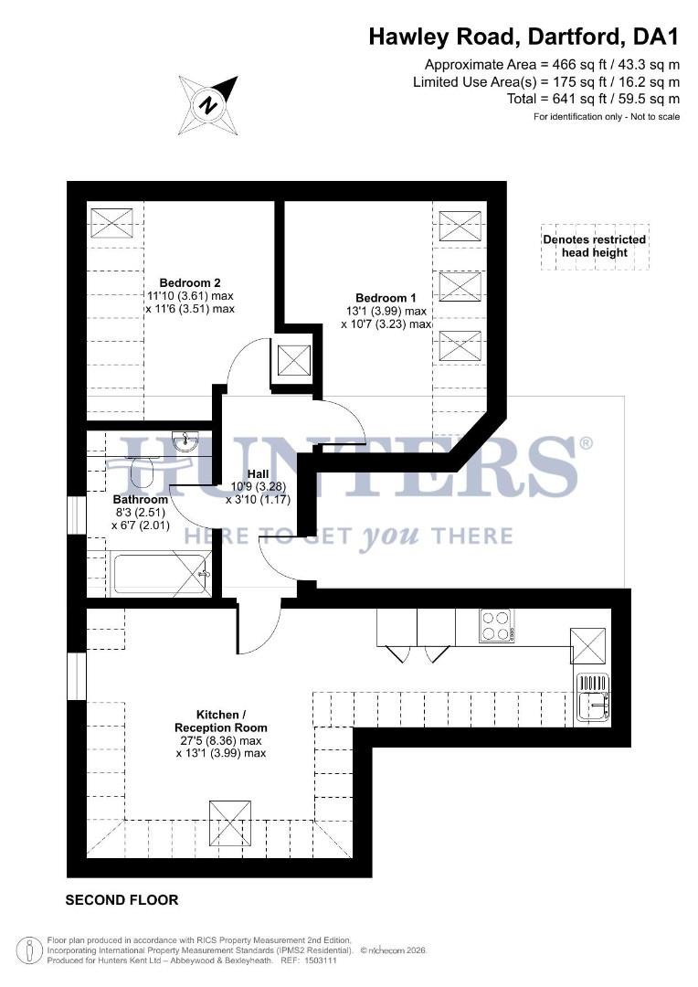 12, Wilmington Place 165-173, Hawley Road, Dartford floorplan