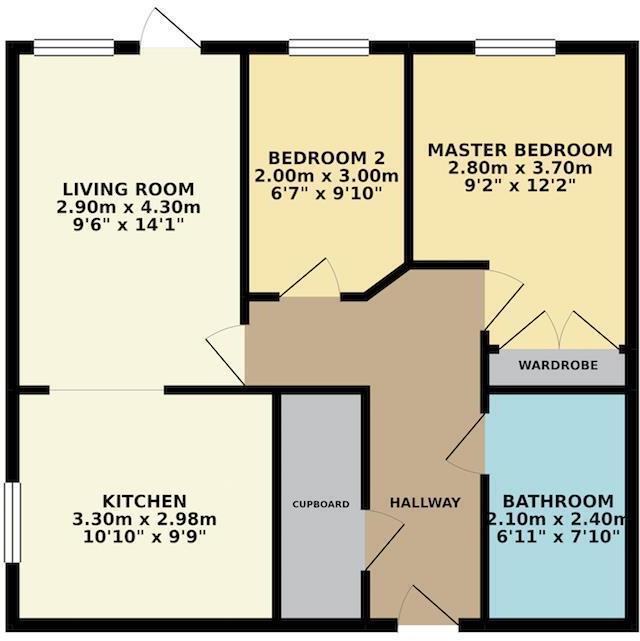 18 Castle Court, Chancery Lane, Thrapston floorplan