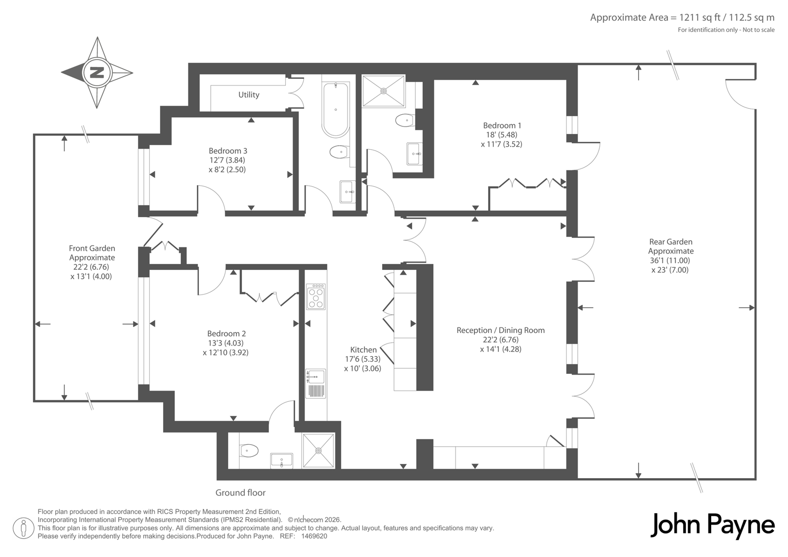 126, Courtlands Avenue, Lee floorplan