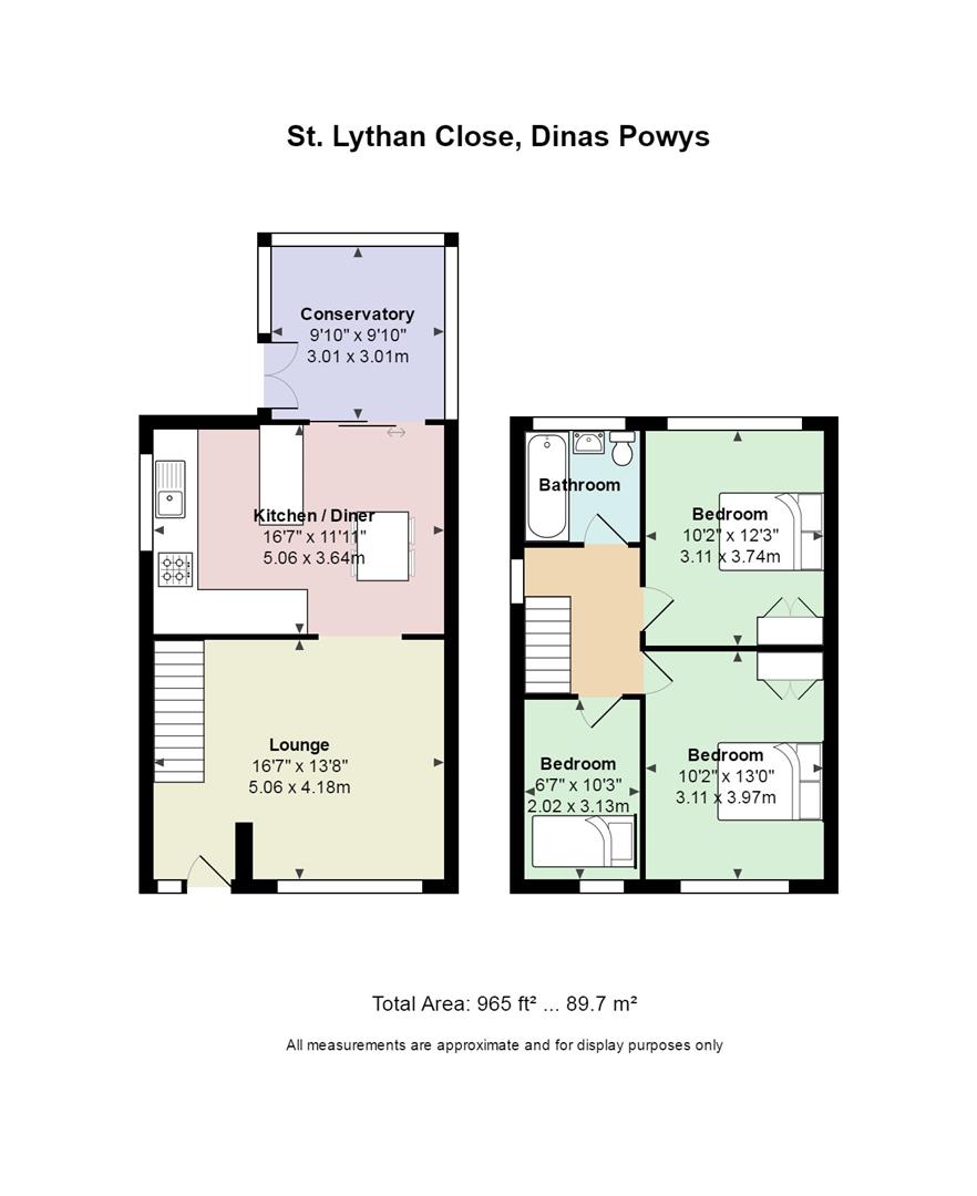 3 Bedrooms End terrace house to rent in St. Lythan Close, Dinas Powys CF64