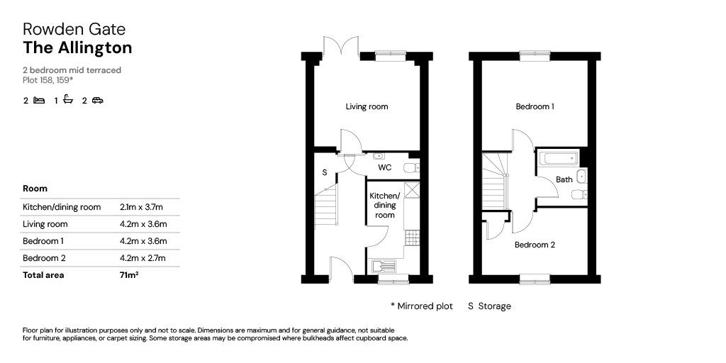Plot 159, Rowden Gate, Patterdown Road, Chippenham floorplan