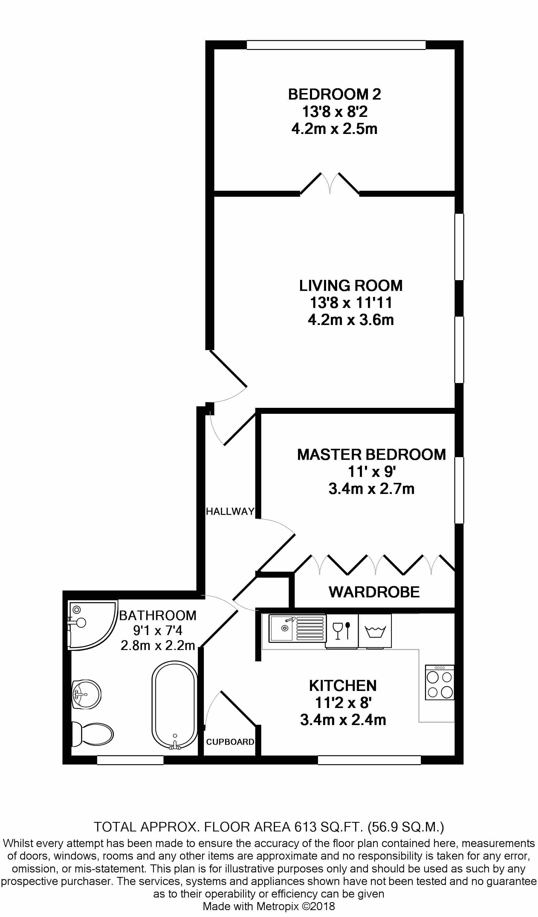 2 Bedrooms Flat for sale in Upton Road South, Bexley DA5