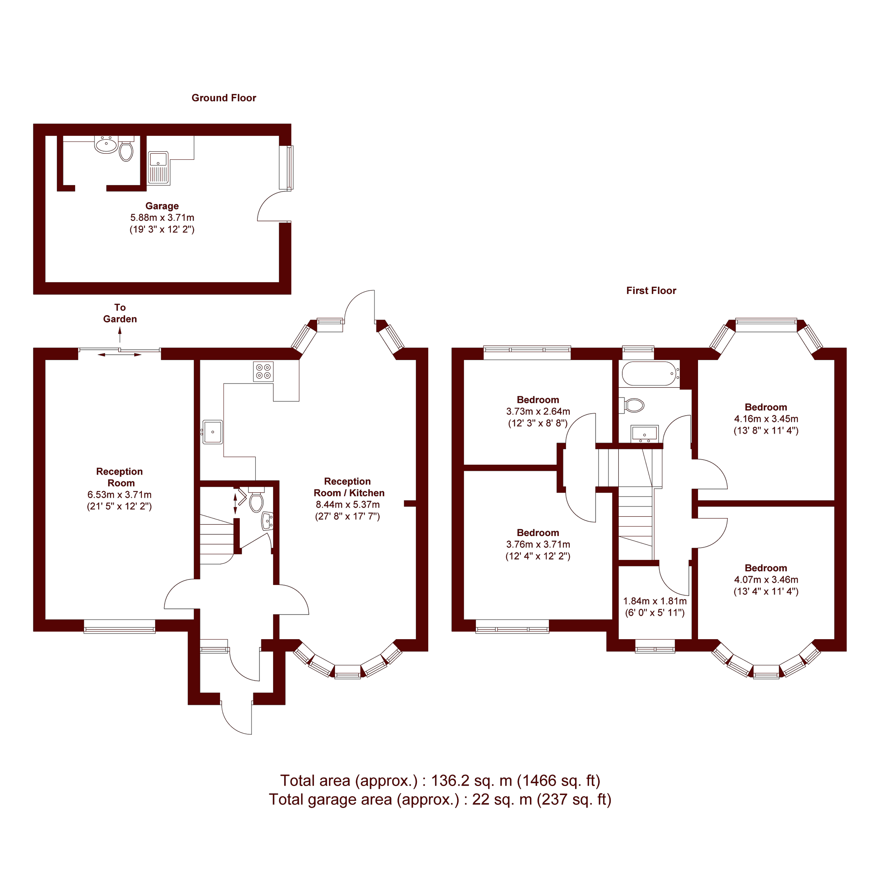 150, Moordown, London floorplan