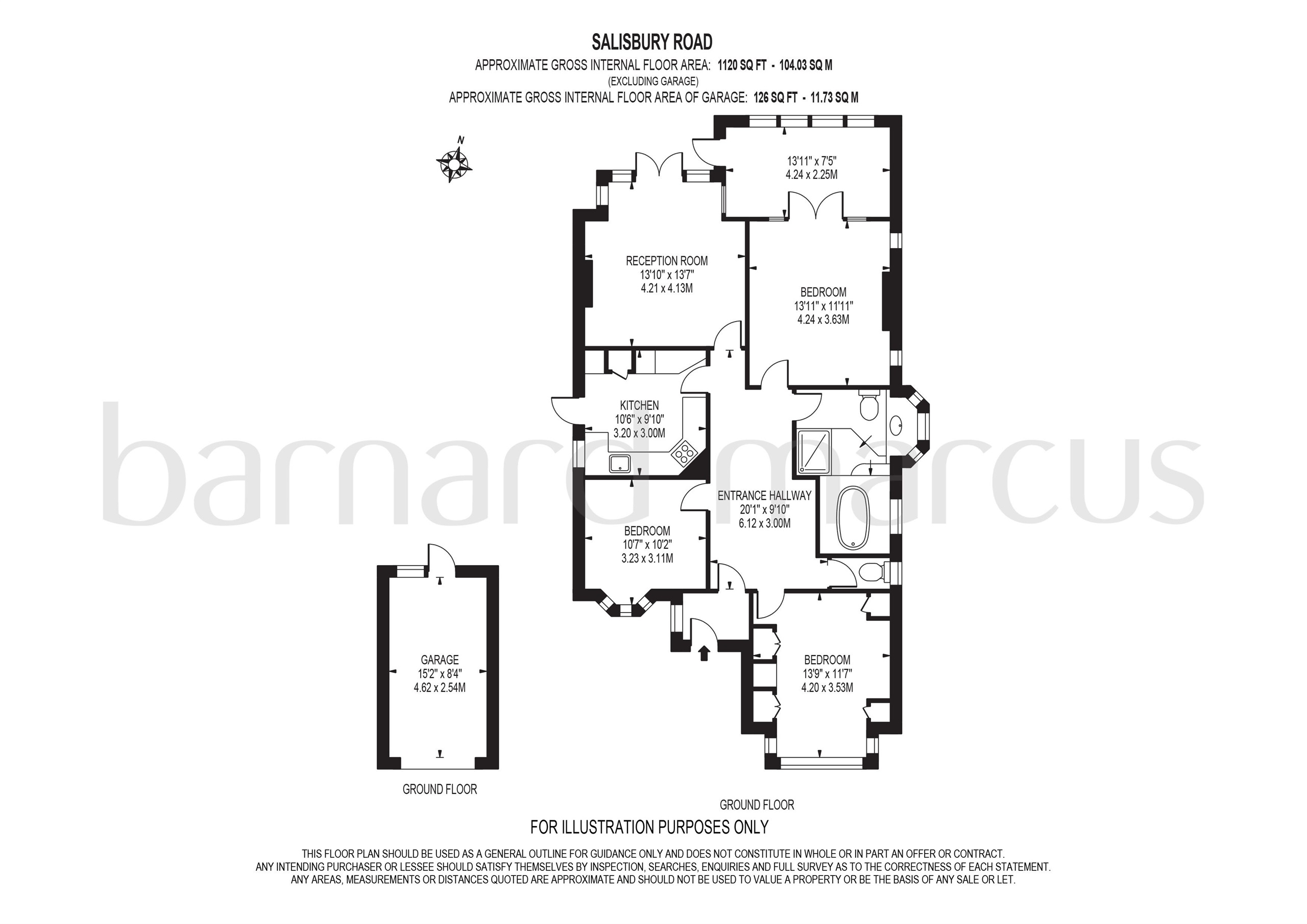 3 Bedrooms Detached bungalow for sale in Salisbury Road, Worcester Park KT4