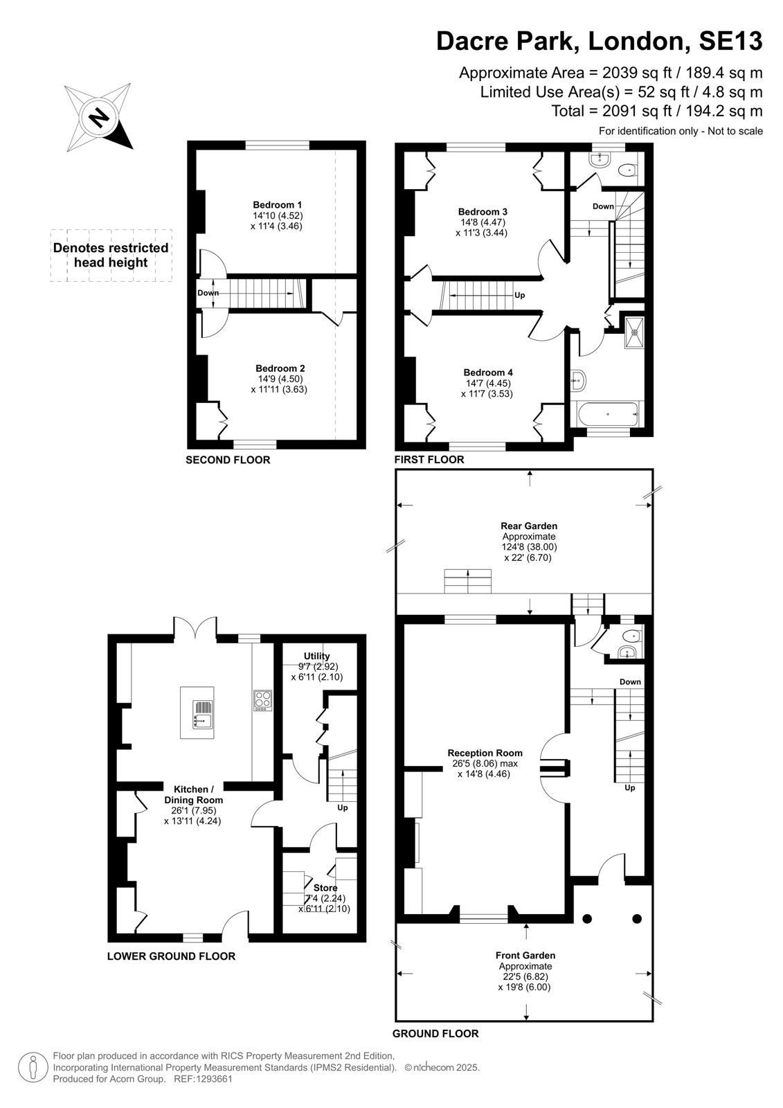 79, Dacre Park, London floorplan
