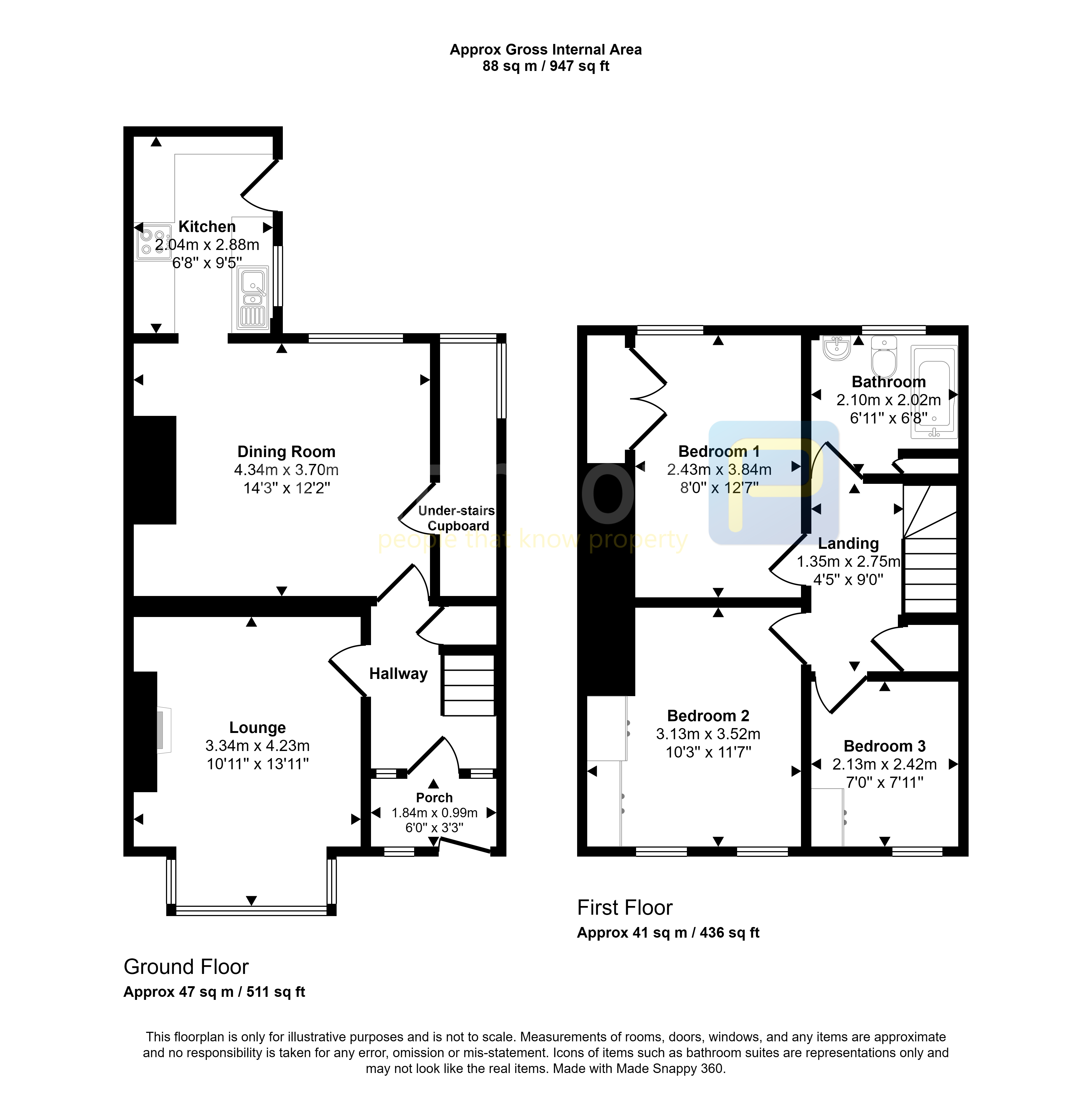 10, Johnson Street, Gateshead floorplan