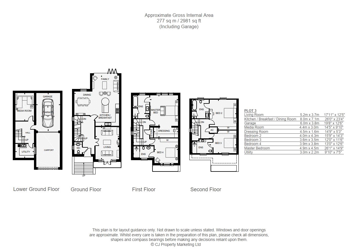 3 Monterey Place,, Oakshade Road, Leatherhead floorplan