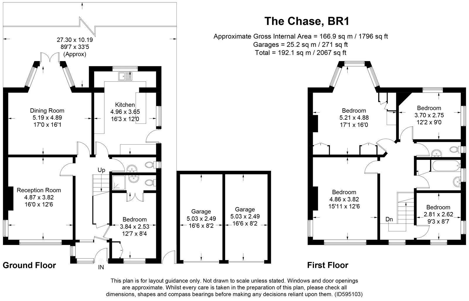 65, The Chase, Bromley floorplan