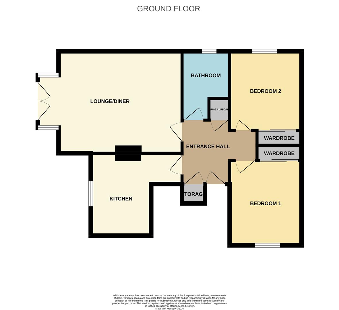 1 West Lodge, Hurn Lane, Berrow floorplan