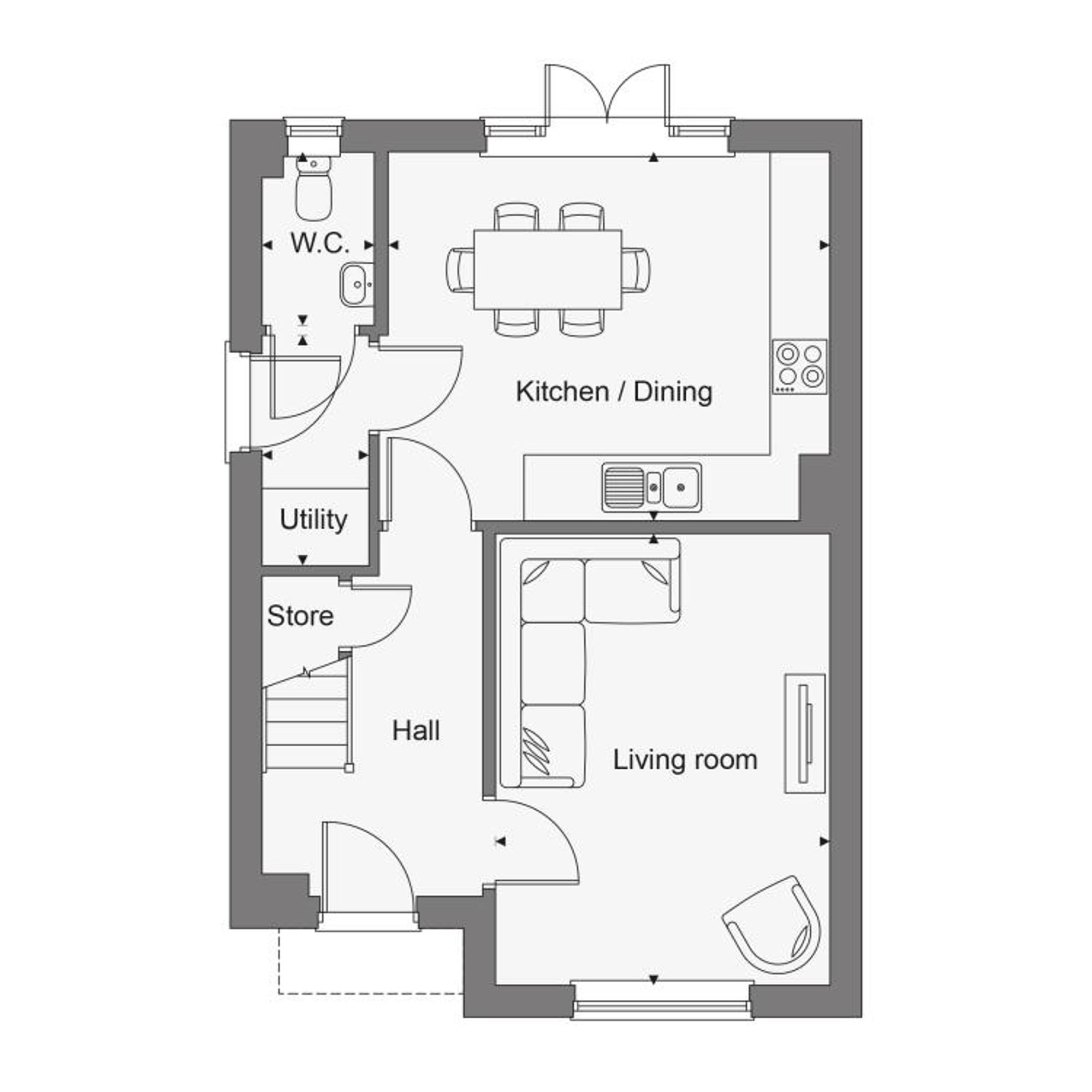 The Heathers, Court Lane, Hadlow floorplan