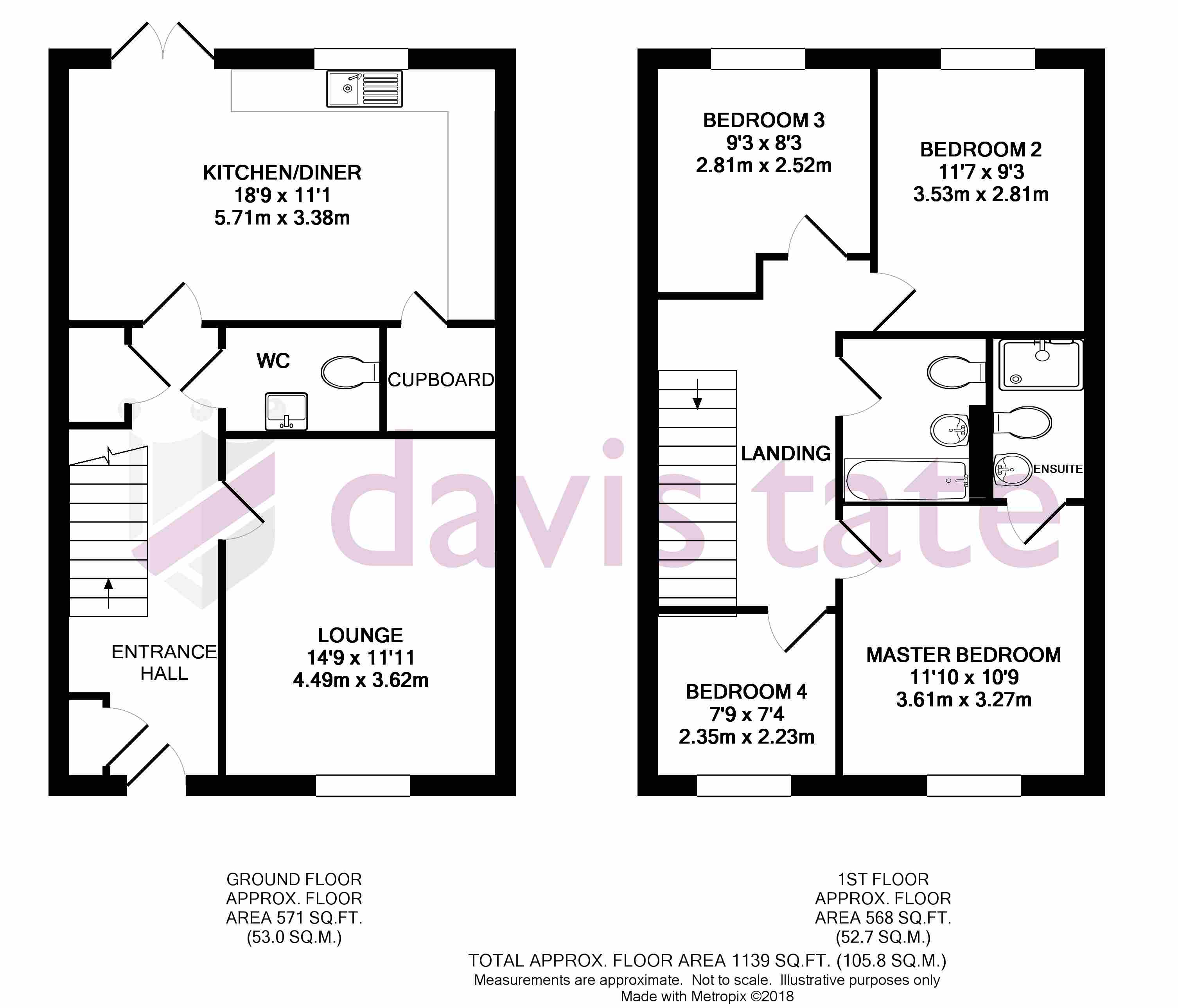 4 Bedrooms Semi-detached house for sale in Brunel Rise, Didcot OX11